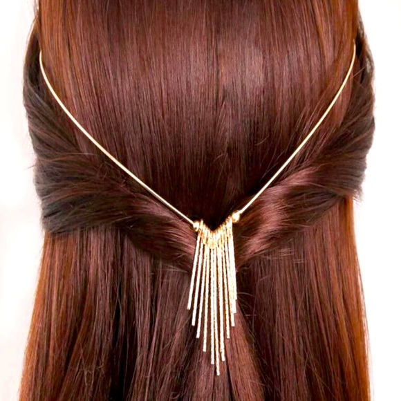Accessories - Women’s Metal Tassel Decorative Headband